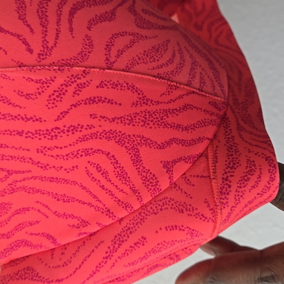 Cacique Bold Zebra Print Bra Coral And Purple 44B - Picture 2 of 7